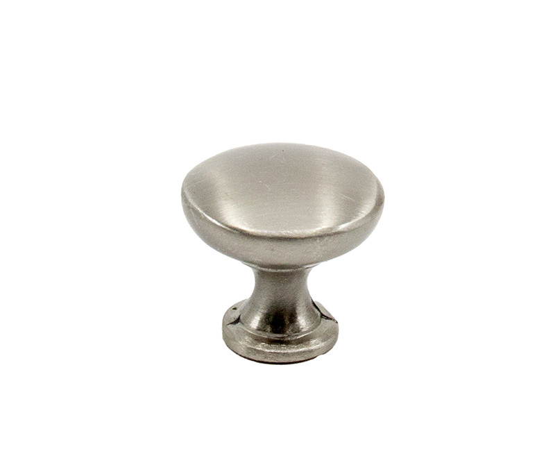 CABINET DOOR/DRAWER KNOB MUSHROOM STYLE 1-1/4" SATIN NICKEL FINISH