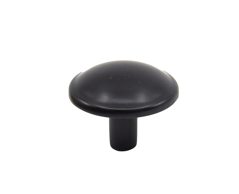 CABINET DOOR/DRAWER KNOB VALUE LINE 1-1/4" MATT BLACK FINISH