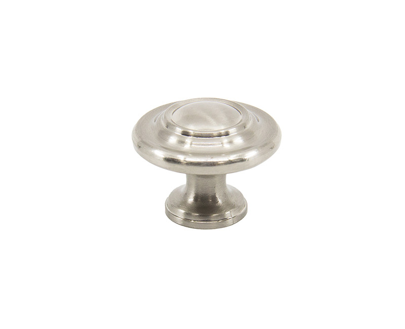 CABINET DOOR/DRAWER KNOB FRESH PRINCESS 1-1/4" SATIN NICKEL FINISH