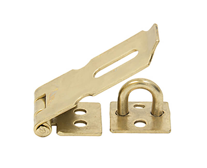 1-1/2" Safety Hasp - Brass Plated