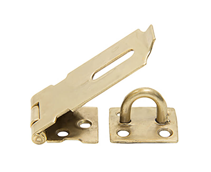 2" Safety Hasp - Brass Plated