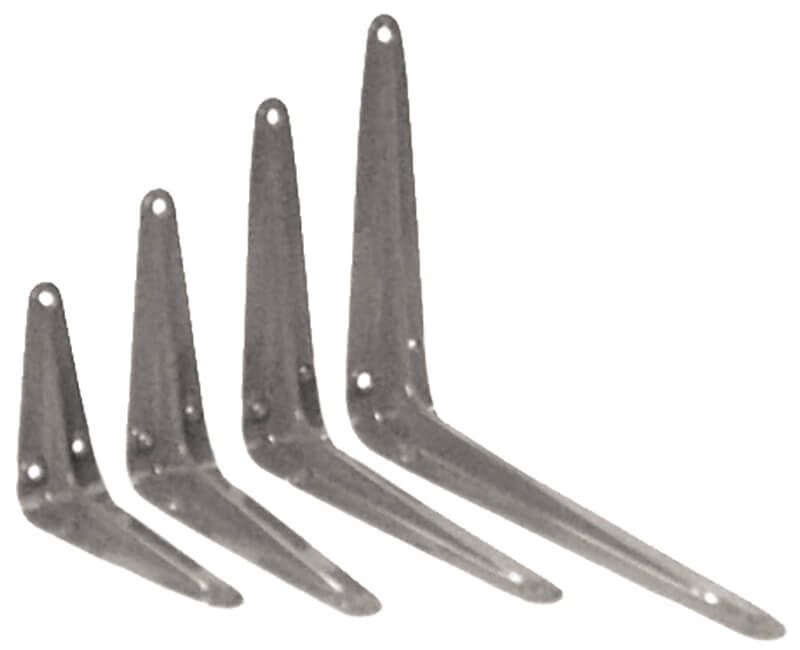 5" X 6" Gray Shelf Brackets