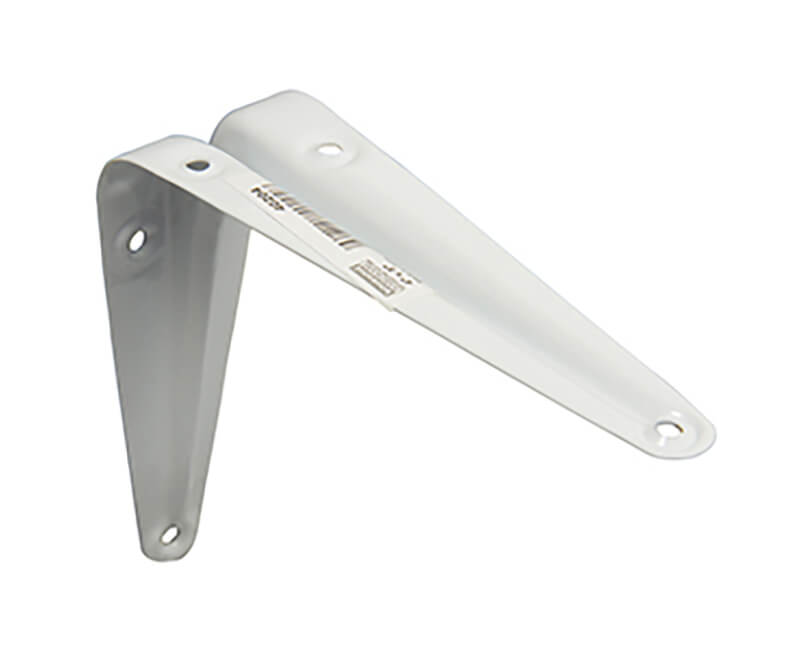 4" X 5" White Shelf Brackets