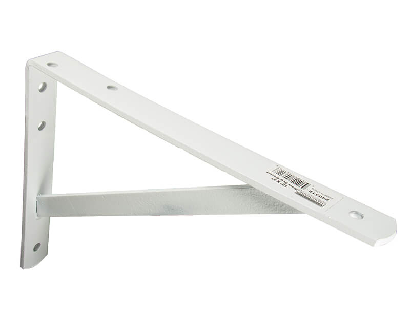 12" X 9" Extra Heavy Duty White Shelf Brackets