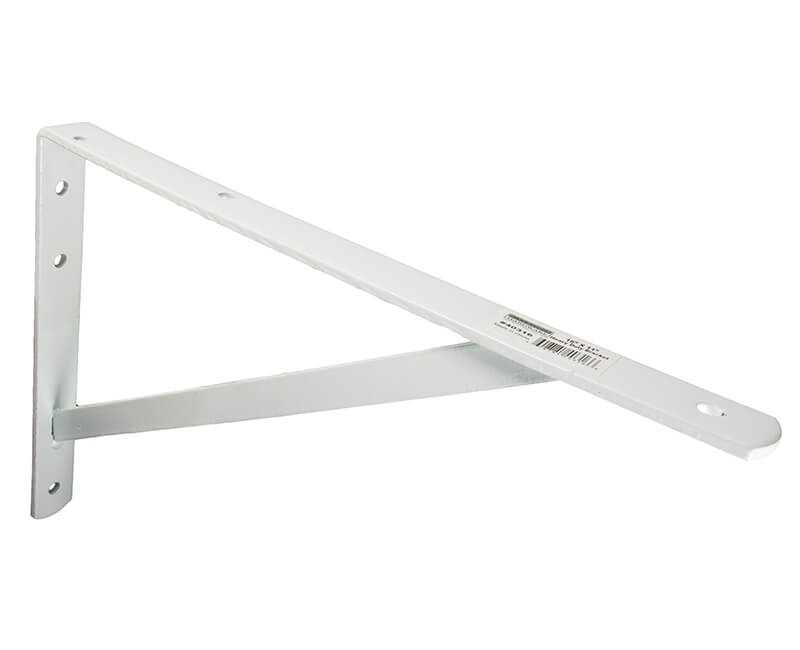 16" X 11" Extra Heavy Duty White Shelf Brackets