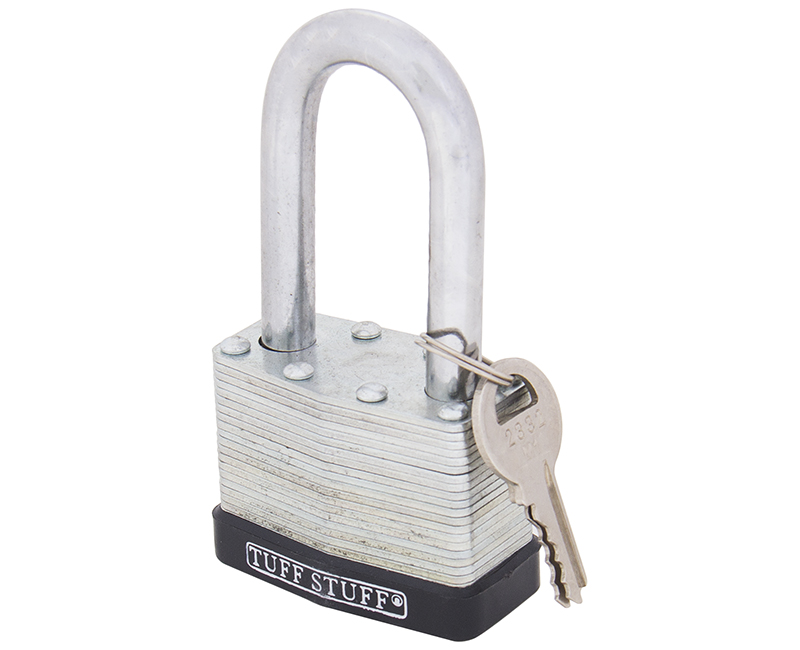 2" Laminated Padlock With Long Shackle - KD Carded