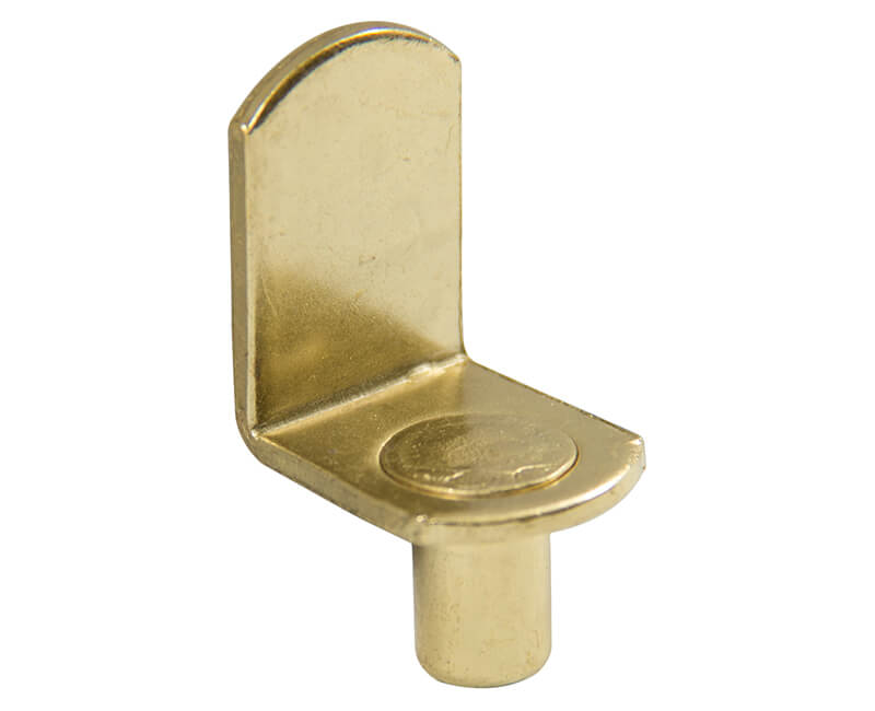 L-Shaped Shelf Rest - Brass Plated