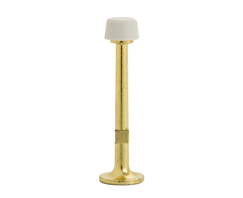 3" Rigid Door Stop - Brass Plated Polybag