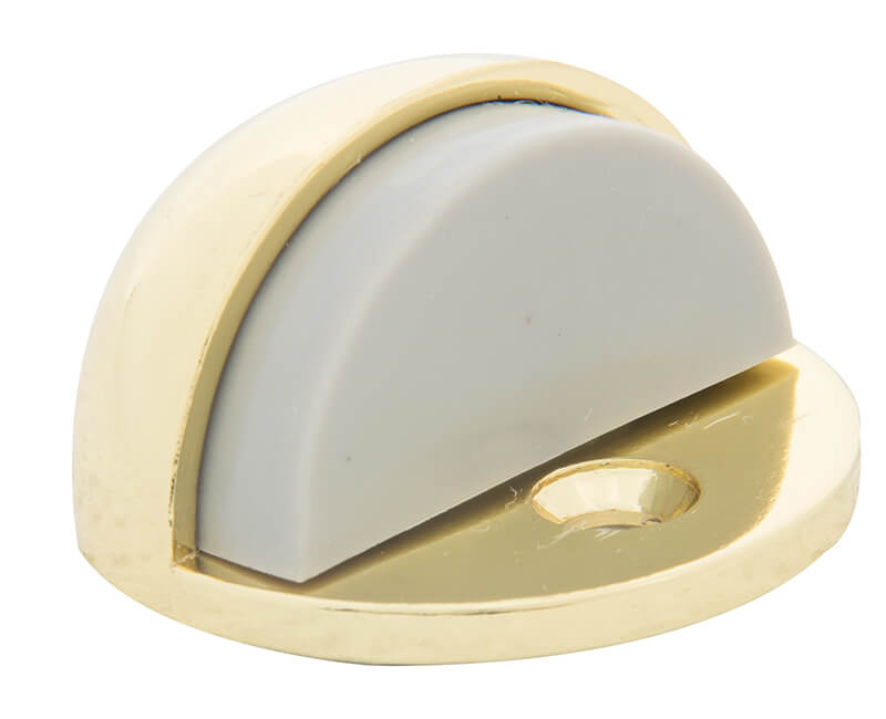 1" Low Dome Stop - Brass Plated Carded