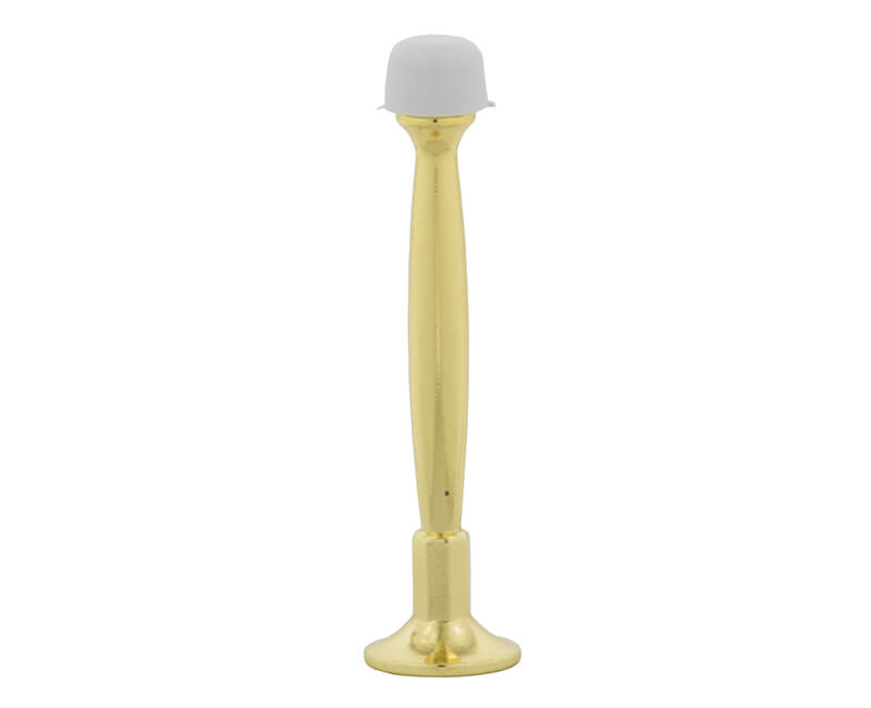 4" Rigid Door Stop - Brass Plated Bulk