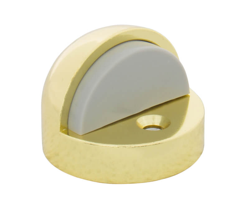 1-3/8" High Dome Stop - Brass Plated Carded