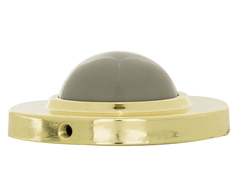 Convex Wall Door Stop - Brass Plated