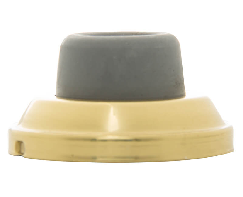 Concave Wall Door Stop - Brass Plated