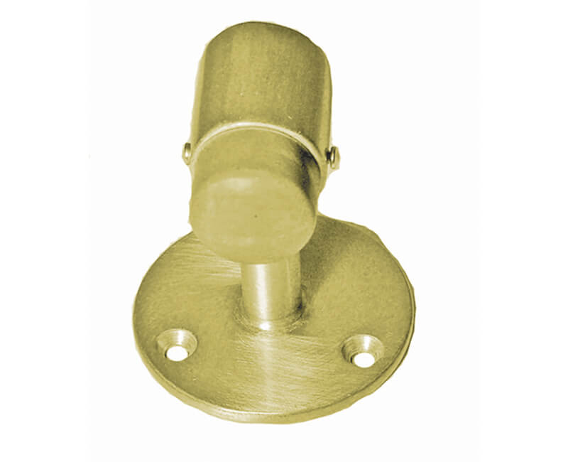 Floor Mounted Door Stop - Brass Plated