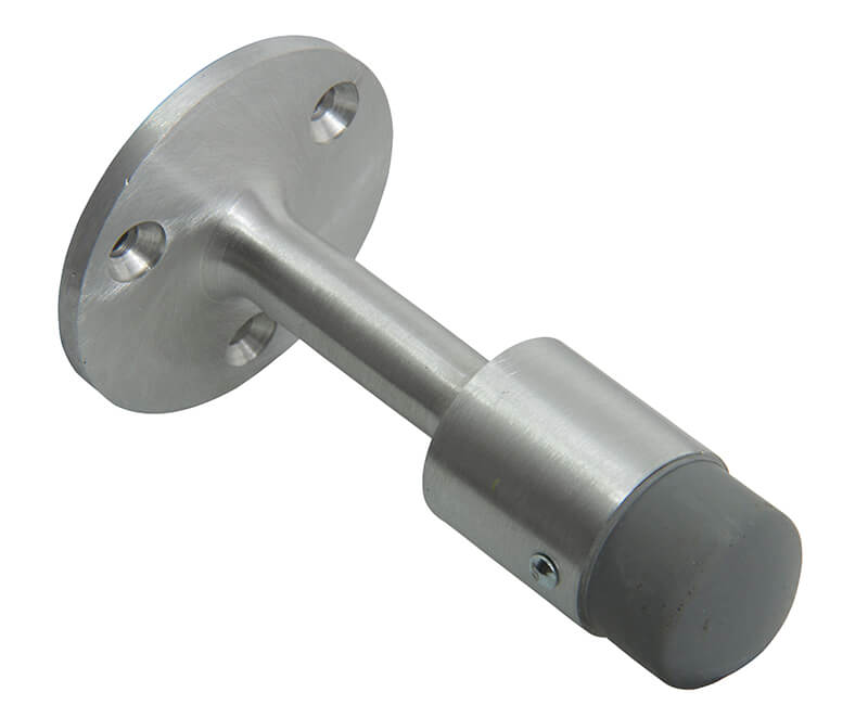 Wall Mounted Door Stop - Aluminum Finish