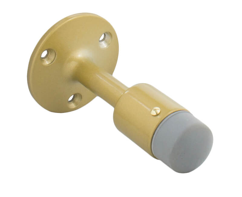 Wall Mounted Door Stop - Brass Plated