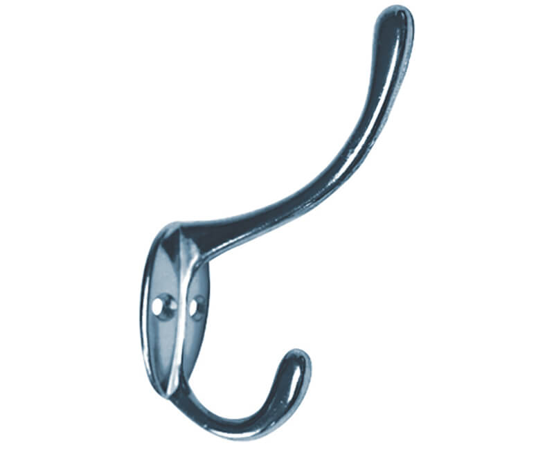 5" Garment Hook - Chrome Plated Carded