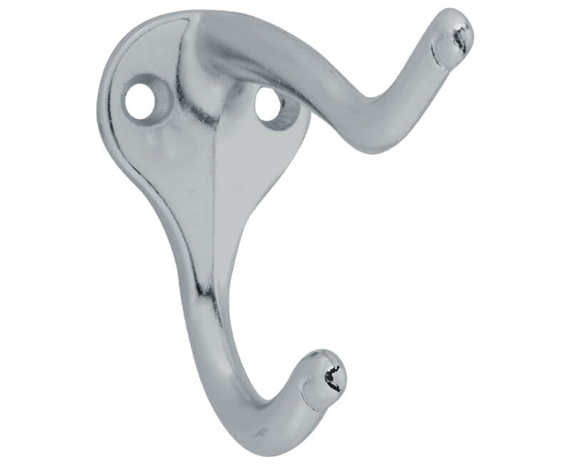 Coat and Hat Hook - Chrome Plated Polybag