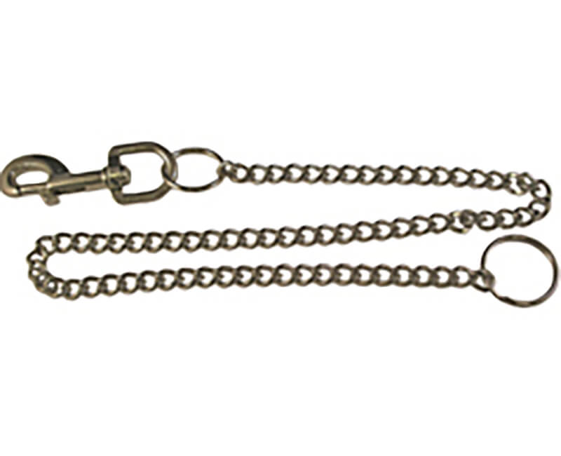 Bolt Snap With 24" Steel Chain and 1-3/8" Key Ring