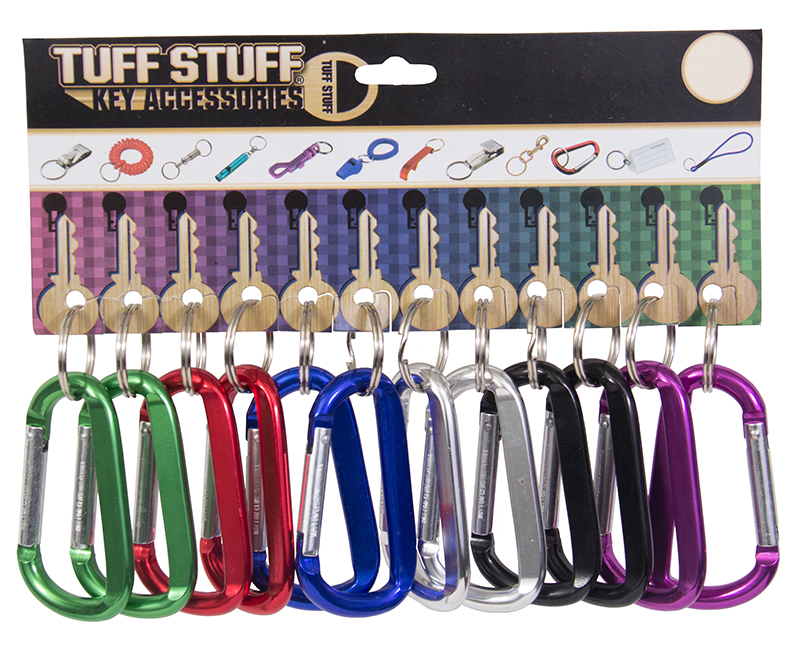 Climber Clip With 1-1/4" Key Ring - Assorted Colors
