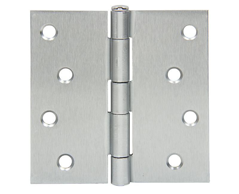 4" X 4" Butt Hinge - Dull Chrome