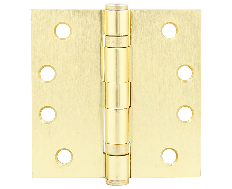 Ball Bearing Full Mortise Template Hinge - Satin Brass