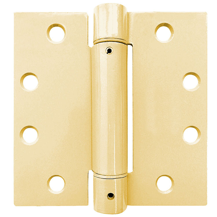 Trim Style Adjustable Template Spring Hinge - Satin Brass