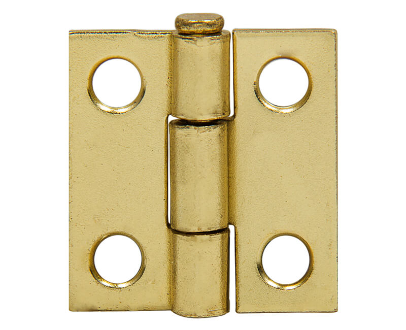1" Utility Hinge With Screws - Brass Plated