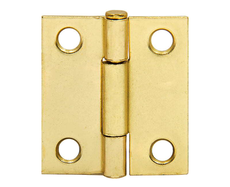 1" Utility Hinge With Screws - Brass Plated