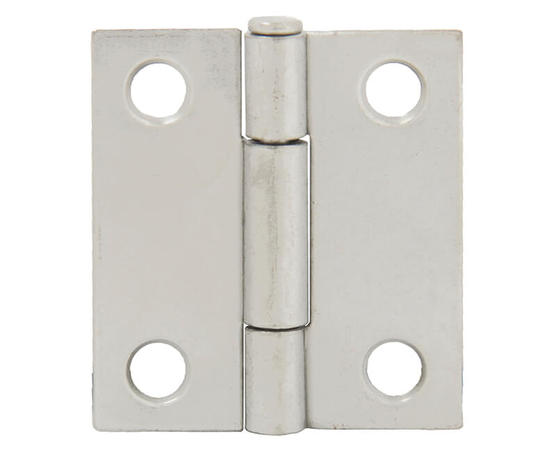 1" Utility Hinge With Screws - Dull Chrome