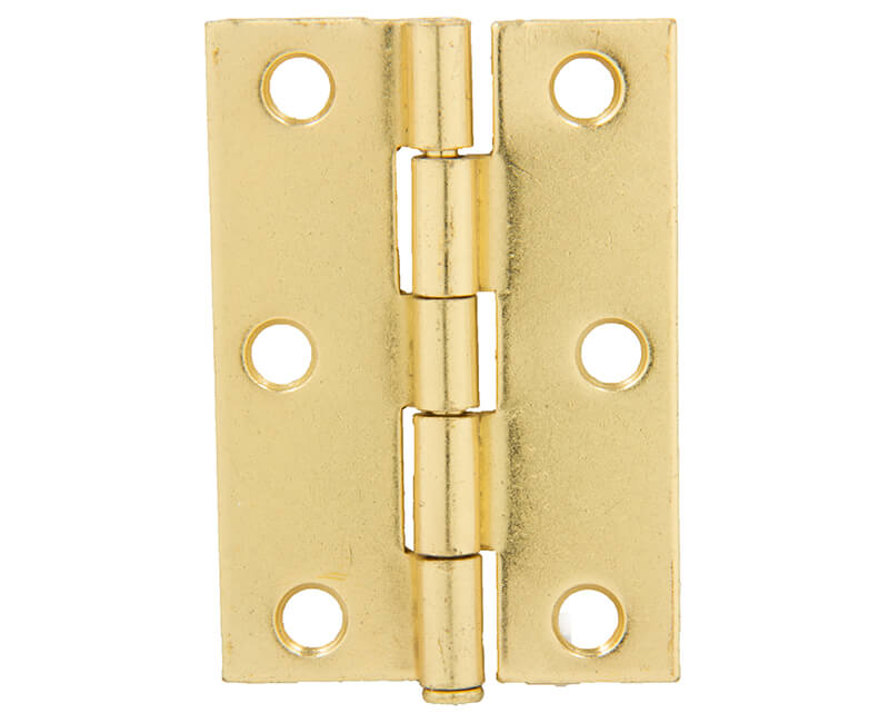 2-1/2" Utility Hinge With Screws - Brass Plated