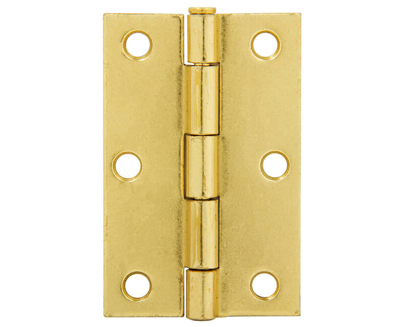3" Utility Hinge With Screws - Brass Plated