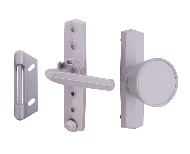 Tulip Knob Storm Door Latch - Aluminum Finish