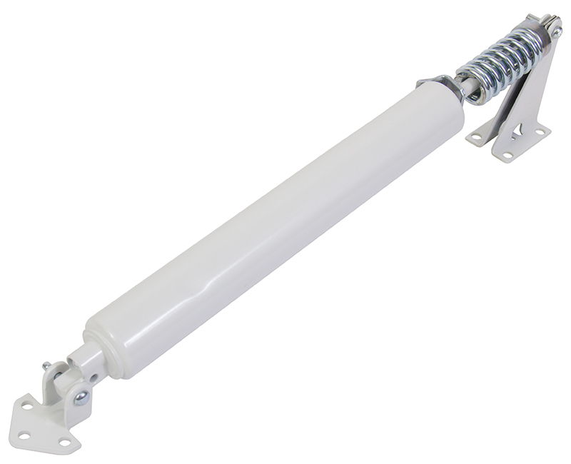 Air Controlled Door Closer With Shock Absorber - White Finish