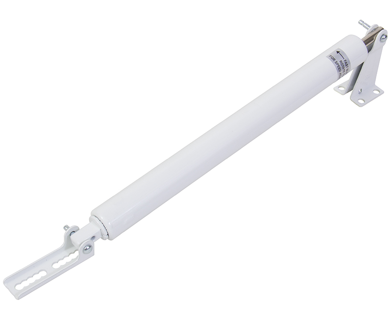 Fluid Controlled Door Closer - White Finish