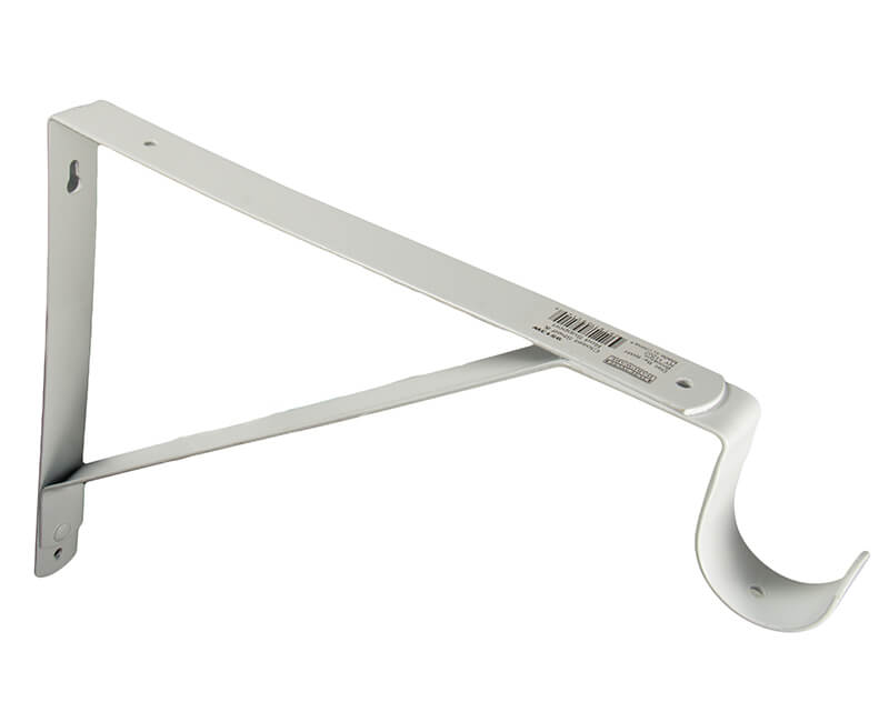 Closet Shelf and Rod Bracket - White