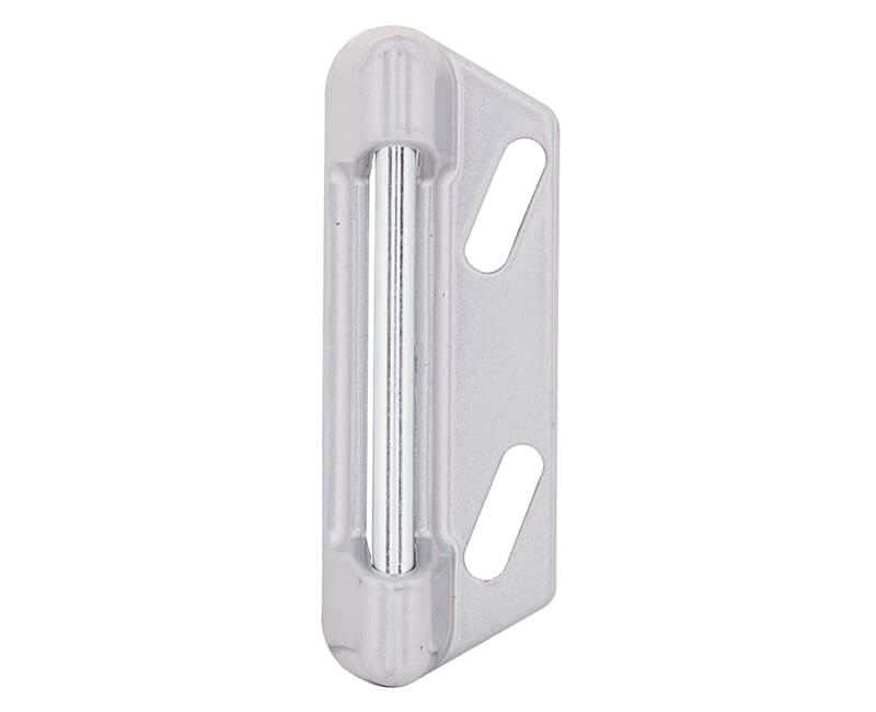 Replacement Strike Plate With Screws - Aluminum Finish