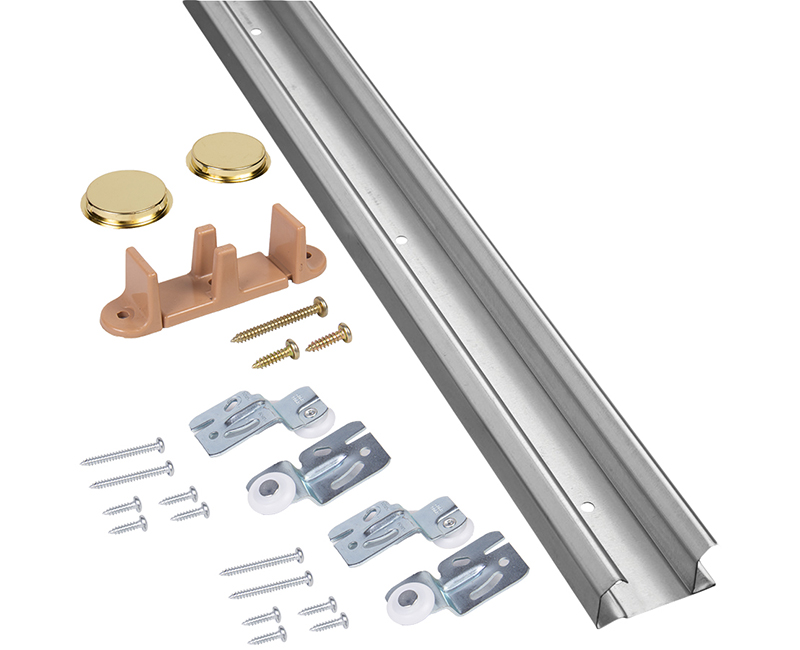 4' Sliding Door Track Kit - Up to 60lbs.