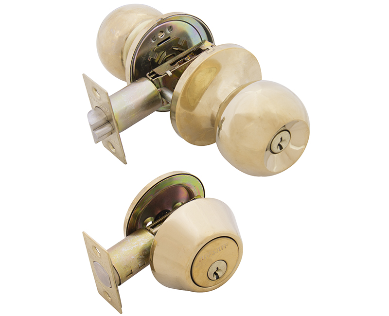 Builder's Grade Ball Style Lockset KA3 Combo Boxed - US3