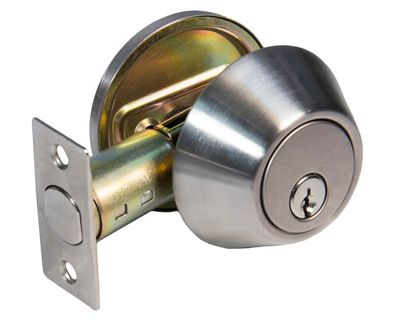 Builder's Grade Deadbolt Single Cylinder Adj. Backset Boxed - 32D