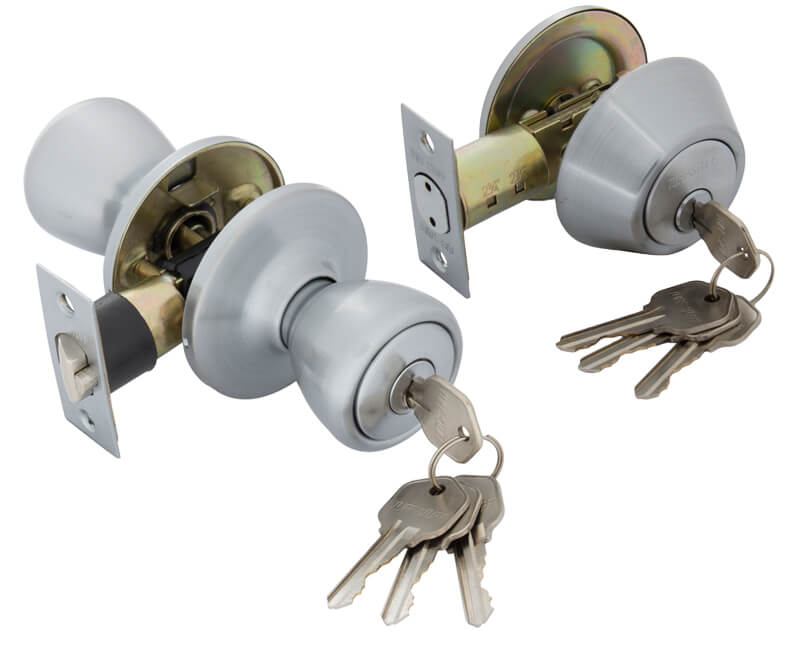 Key-In-Knob and Single Cylinder KA3 Combo Set - 26D