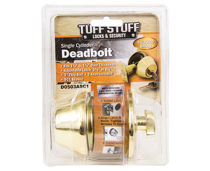 Single Cylinder Tubular Deadbolt - US3 SCI