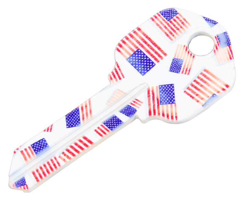 KW1 Key Blank - American Flag