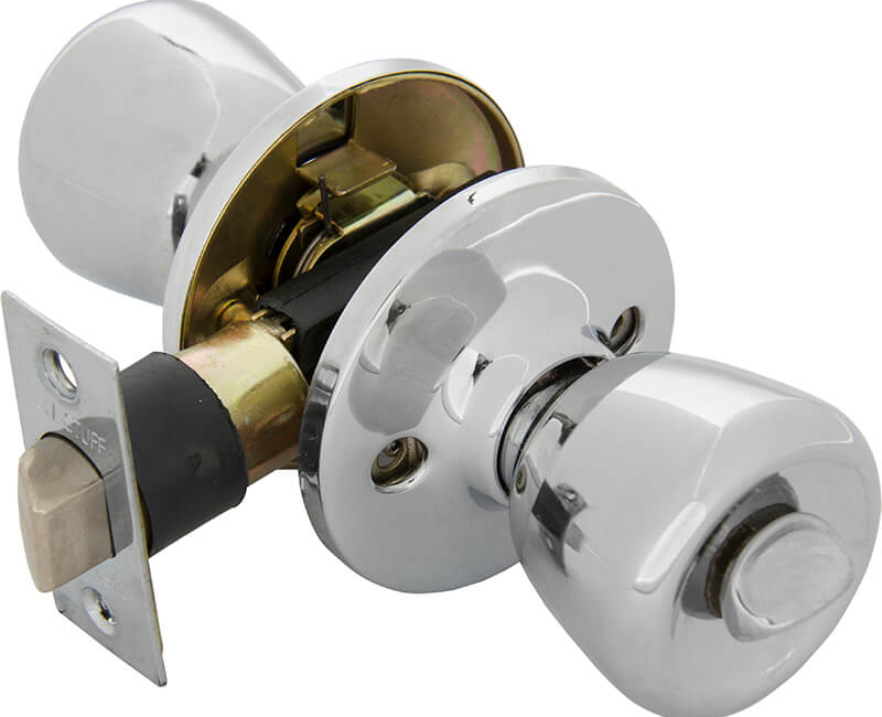 Tulip Knob Privacy Lockset - US26 Carded