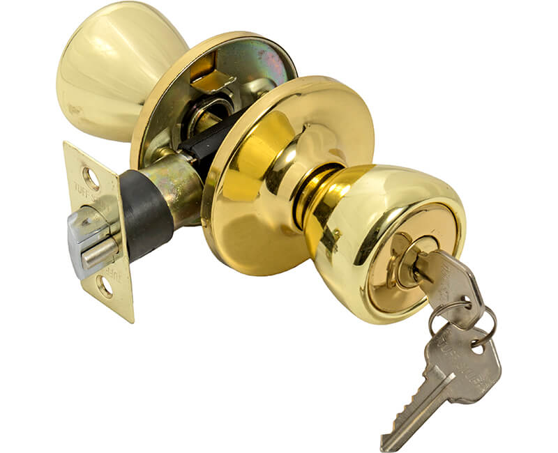 Tulip Knob Entry Lockset - US3 Carded