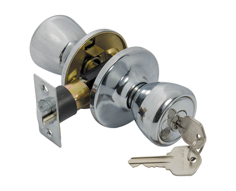 Tulip Knob Entry Lockset - 26D Boxed