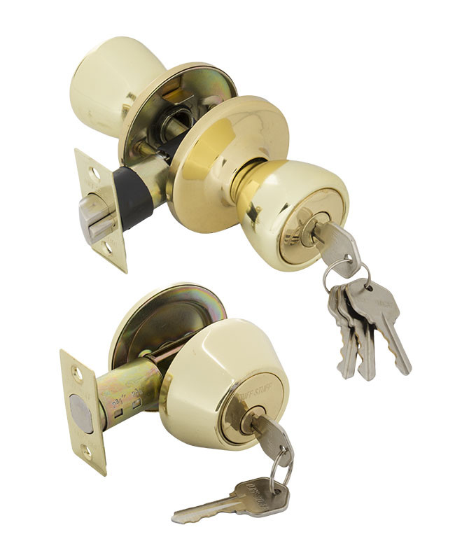 Builder's Grade Tulip Style Lockset KA3 Combo Boxed - US3