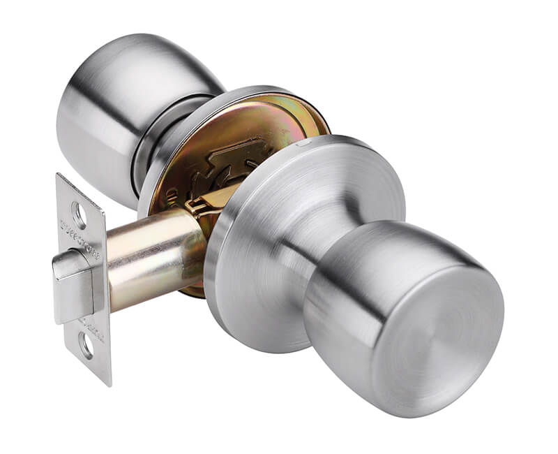 Builder's Grade Tulip Style Lockset Passage Adj. Backset Carded - 32D