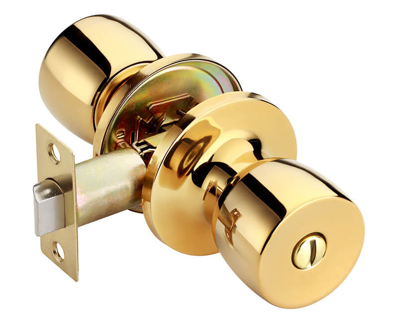 Builder's Grade Tulip Style Lockset Privacy Adj. Backset Carded - US3