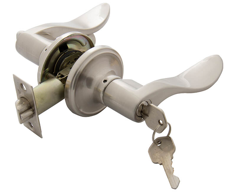 Waver Lever Entry Lockset - US15